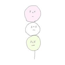 sanshoku dango (three colored dumplings) sticker #12246242