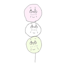 sanshoku dango (three colored dumplings) sticker #12246260