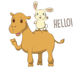 Bunny and Camel sticker #12246662