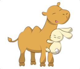 Bunny and Camel sticker #12246665