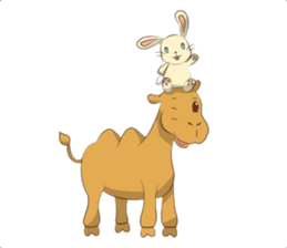 Bunny and Camel sticker #12246666