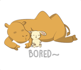 Bunny and Camel sticker #12246668