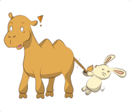 Bunny and Camel sticker #12246669