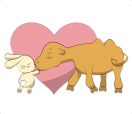 Bunny and Camel sticker #12246671