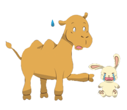 Bunny and Camel sticker #12246673