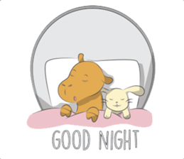 Bunny and Camel sticker #12246675