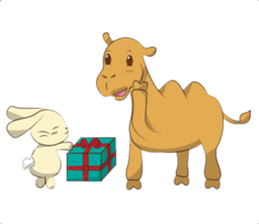 Bunny and Camel sticker #12246676