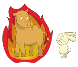Bunny and Camel sticker #12246677