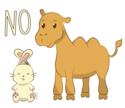 Bunny and Camel sticker #12246679