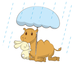 Bunny and Camel sticker #12246680