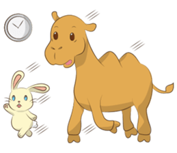 Bunny and Camel sticker #12246681