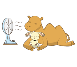 Bunny and Camel sticker #12246682