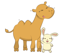 Bunny and Camel sticker #12246684