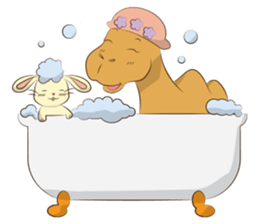 Bunny and Camel sticker #12246685