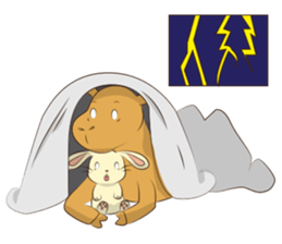 Bunny and Camel sticker #12246686