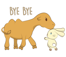 Bunny and Camel sticker #12246691