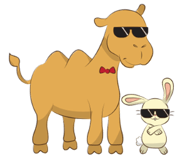 Bunny and Camel sticker #12246694