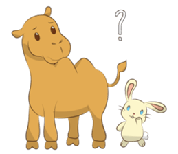 Bunny and Camel sticker #12246696