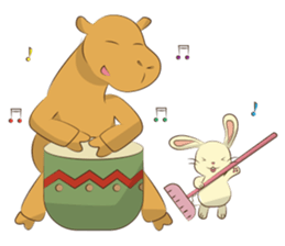 Bunny and Camel sticker #12246700
