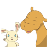 Bunny and Camel sticker #12246701