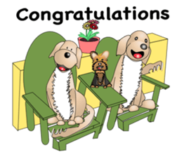 Every day with Golden Retriever. English sticker #12246702