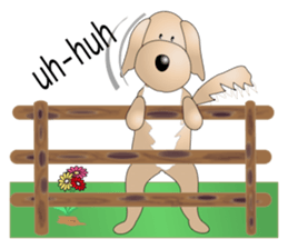 Every day with Golden Retriever. English sticker #12246717