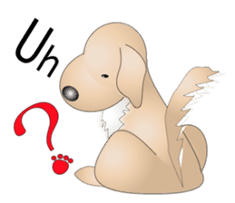 Every day with Golden Retriever. English sticker #12246721