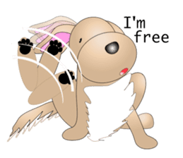 Every day with Golden Retriever. English sticker #12246725