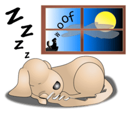 Every day with Golden Retriever. English sticker #12246727