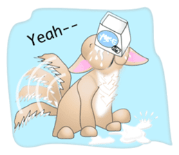 Every day with Golden Retriever. English sticker #12246734