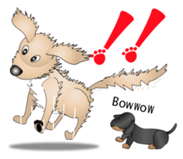 Every day with Golden Retriever. English sticker #12246741