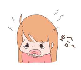 My cute girlfriend sticker #12247126