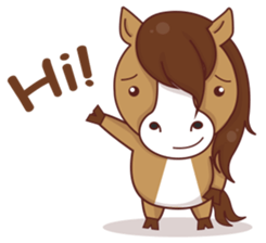 charry the horsy sticker #12247622