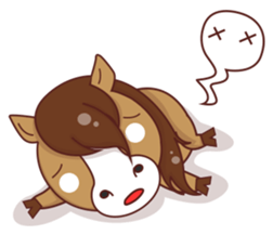 charry the horsy sticker #12247644