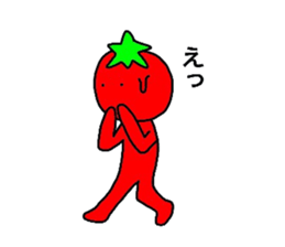 poker face tomato sticker #12247703