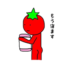 poker face tomato sticker #12247704
