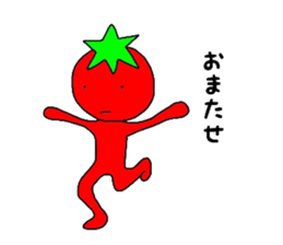 poker face tomato sticker #12247709