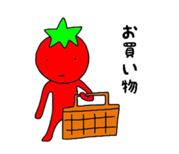 poker face tomato sticker #12247710