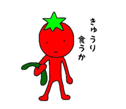 poker face tomato sticker #12247711