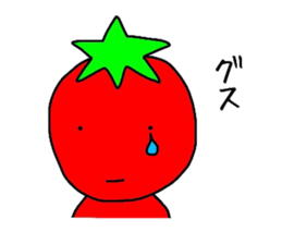 poker face tomato sticker #12247712