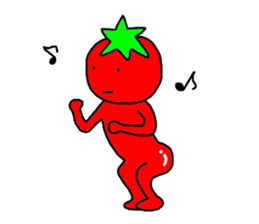 poker face tomato sticker #12247715