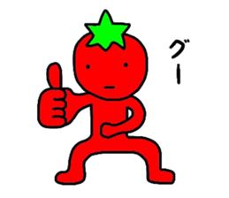 poker face tomato sticker #12247721