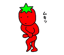 poker face tomato sticker #12247723