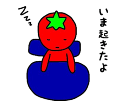 poker face tomato sticker #12247724