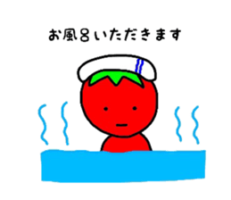 poker face tomato sticker #12247730