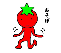 poker face tomato sticker #12247732