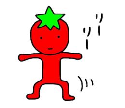 poker face tomato sticker #12247734