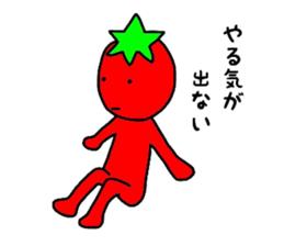 poker face tomato sticker #12247737