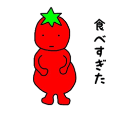 poker face tomato sticker #12247738