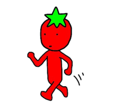 poker face tomato sticker #12247740